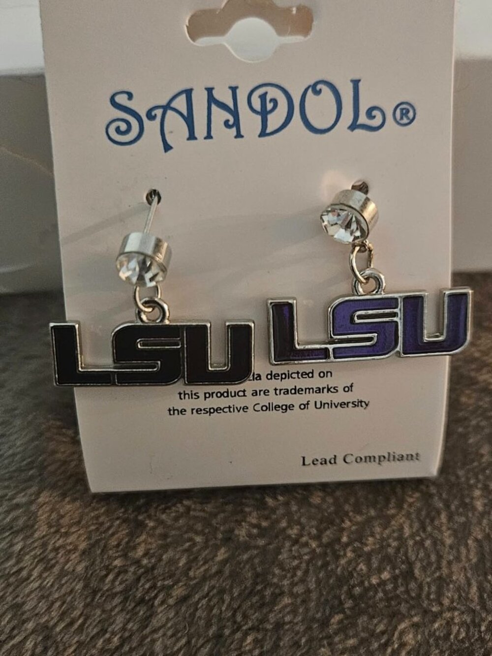 LSU earrings
